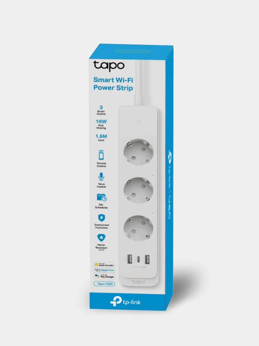 Умный сетевой фильтр TP-Link Tapo P300, длина шнура 1.5 м