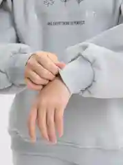 Серый комплект с брюками клеш, для девочки, утепленный, Турция