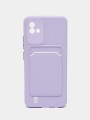 Силиконовый чехол для Realme C20/C11 2021, с карманом для карт, прозрачный