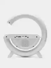 Колонка с беспроводной зарядкой, Bluetooth, ночник, часы-будильник