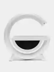 Колонка с беспроводной зарядкой, Bluetooth, ночник, часы-будильник