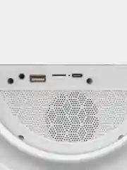Колонка с беспроводной зарядкой, Bluetooth, ночник, часы-будильник