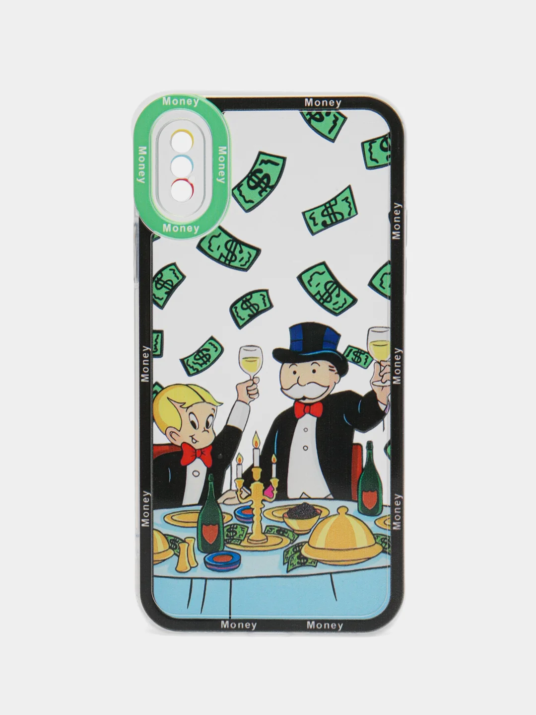 Тёмно-коричневый чехол на iPhone 11/12/13/14 Pro Max/7/8 Plus/XR/XS/X, айфон про макс, прозрачный