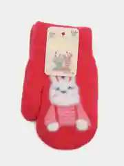 Коралловый варежки детские, с подкладом