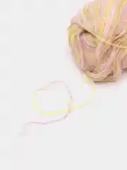 Лимонный пряжа пух норки