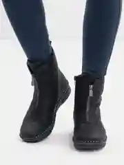 Черный полусапожки зимние женские Rieker
