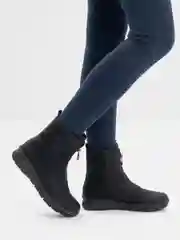 Черный полусапожки зимние женские Rieker