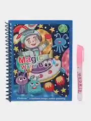 Индиго книжка водная многоразовая раскраска с маркером