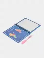 Фиолетовый книжка водная многоразовая раскраска с маркером