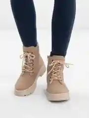 Бежевый ботинки зимние женские Rieker