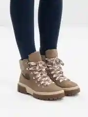 Бежевый ботинки зимние женские Rieker