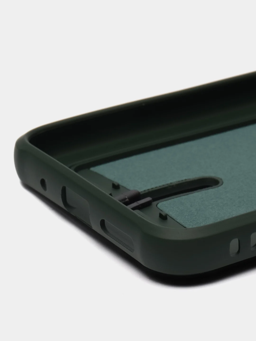 Зеленый чехол для Xiaomi Redmi 10C, Poco C40 / Сяоми Редми 10С, Поко С40, с карманом для карт