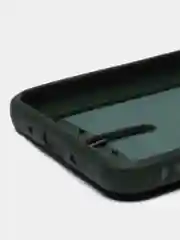 Зеленый чехол для Xiaomi Redmi 10C, Poco C40 / Сяоми Редми 10С, Поко С40, с карманом для карт