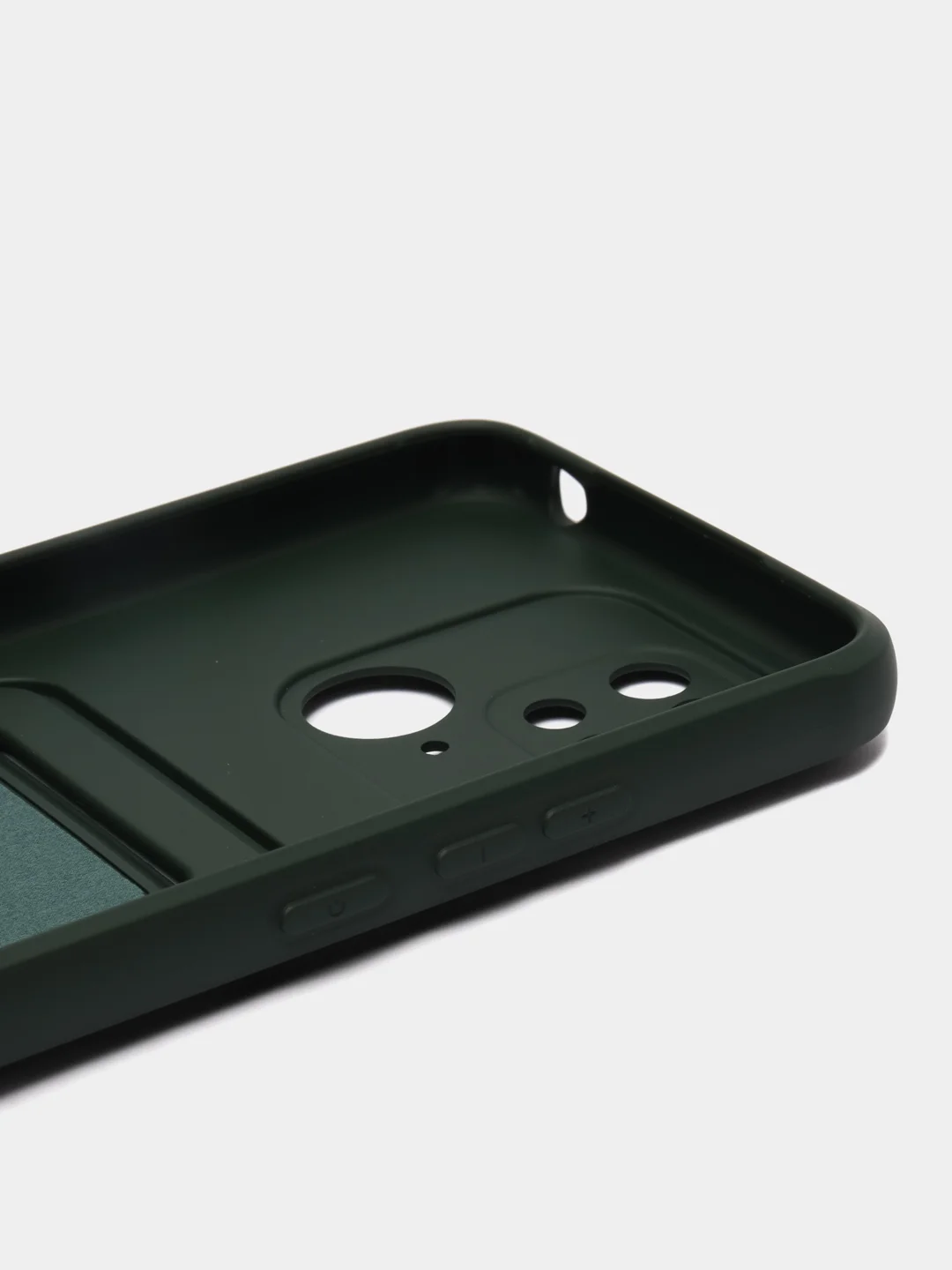 Зеленый чехол для Xiaomi Redmi 10C, Poco C40 / Сяоми Редми 10С, Поко С40, с карманом для карт