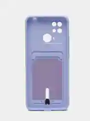 Лавандовый чехол для Xiaomi Redmi 10C, Poco C40 / Сяоми Редми 10С, Поко С40, с карманом для карт