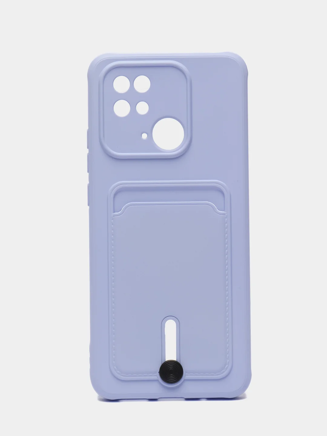 Лавандовый чехол для Xiaomi Redmi 10C, Poco C40 / Сяоми Редми 10С, Поко С40, с карманом для карт