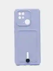 Лавандовый чехол для Xiaomi Redmi 10C, Poco C40 / Сяоми Редми 10С, Поко С40, с карманом для карт