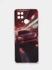 Вишнёвый чехол для Xiaomi Redmi 10C, Poco C40 / Сяоми Редми 10С, Поко С40, силиконовый, с рисунком