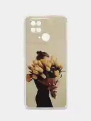 Горчичный чехол для Xiaomi Redmi 10C, Poco C40 / Сяоми Редми 10С, Поко С40, силиконовый, с рисунком