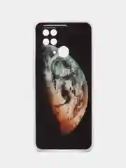 Светло-коричневый чехол для Xiaomi Redmi 10C, Poco C40 / Сяоми Редми 10С, Поко С40, силиконовый, с рисунком