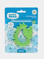 Прорезыватель МАМА ТАМА, мягкий, "Ежик", 0 месяцев+, цвет зеленый