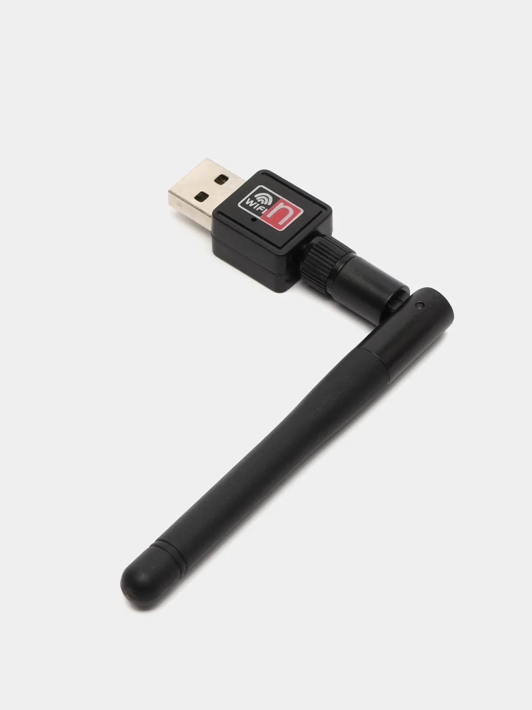 Черный беспроводной сетевой Wi-Fi адаптер, с антенной, USB 2.4G