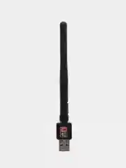 Черный беспроводной сетевой Wi-Fi адаптер, с антенной, USB 2.4G