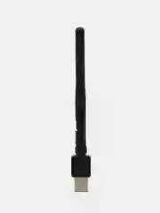 Черный беспроводной сетевой Wi-Fi адаптер, с антенной, USB 2.4G