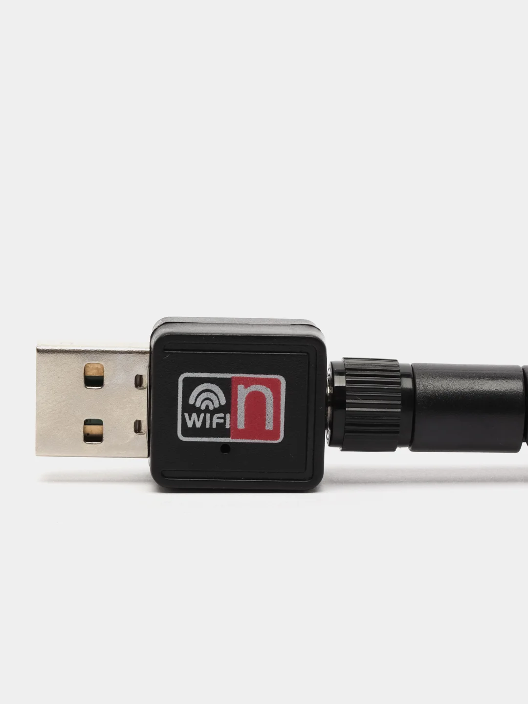 Черный беспроводной сетевой Wi-Fi адаптер, с антенной, USB 2.4G