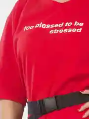 Платье женское too blessed to be stressed КЛП1455П2 красный, KLERY