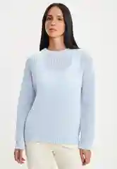 Лазурный джемпер Женский Zarina