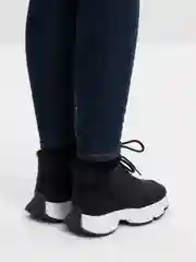 Черный женские кроссовки, зимние, утепленные