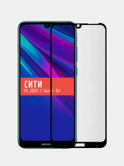 Защитное стекло для Huawei Y6 2019 / Huawei Honor 8A на весь экран