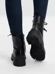 Черный ботинки женские зимние, Lion