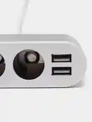 Разветвитель прикуривателя на 3 гнезда, с 2 USB разъемами, с контролем напряжения Hoco Z13