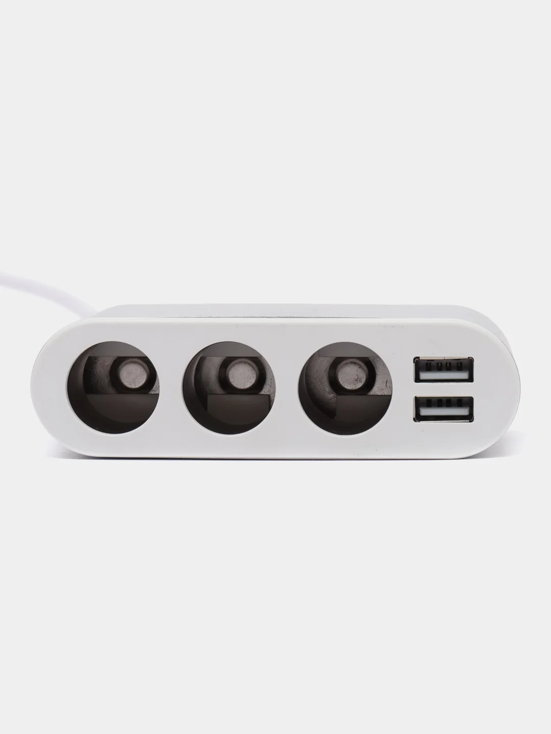 Разветвитель прикуривателя на 3 гнезда, с 2 USB разъемами, с контролем напряжения Hoco Z13