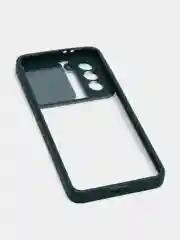 Морской чехол для Samsung Galaxy S21, Самсунг Галакси С21  пластиковый прозрачный с защитой камеры