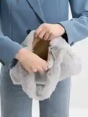 Серый женская плюшевая сумка тоут, через плечо