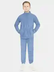 Синий меланж костюм Утенок флисовый