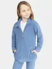 Синий меланж костюм Утенок флисовый