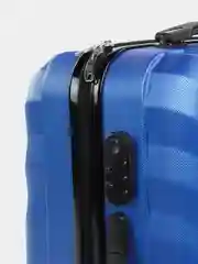 Синий пластиковый чемодан Kartex 0204