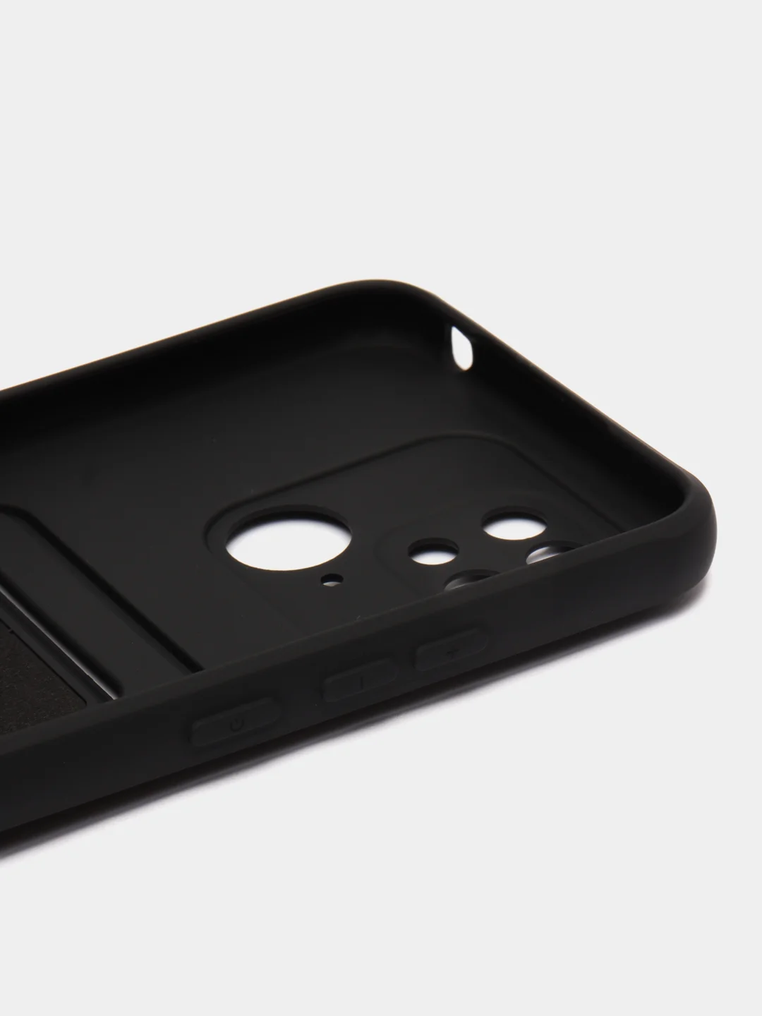 Черный чехол для Xiaomi Redmi 10C, Poco C40 / Сяоми Редми 10С, Поко С40, с карманом для карт