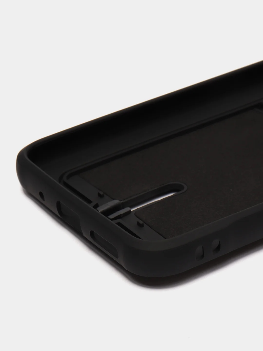 Черный чехол для Xiaomi Redmi 10C, Poco C40 / Сяоми Редми 10С, Поко С40, с карманом для карт