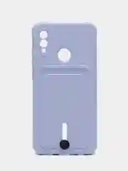 Лавандовый чехол Honor 10 Lite Huawei P Smart 2019 (Хонор 10 Лайт), с карманом для карт