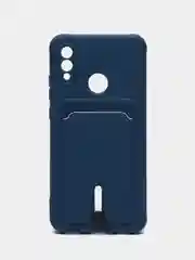 Синий чехол Honor 10 Lite Huawei P Smart 2019 (Хонор 10 Лайт), с карманом для карт
