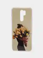 Горчичный чехол Xiaomi Redmi 9 / Сяоми Редми 9, силиконовый, с рисунком