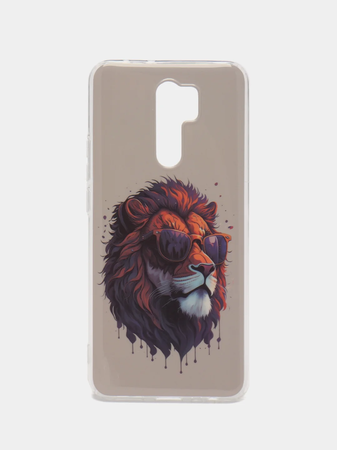 Приглушённый хаки чехол Xiaomi Redmi 9 / Сяоми Редми 9, силиконовый, с рисунком