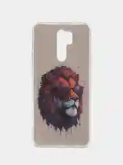 Приглушённый хаки чехол Xiaomi Redmi 9 / Сяоми Редми 9, силиконовый, с рисунком