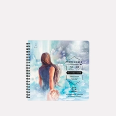 Альбом для акварели Малевичъ "Waterfall", 300 г/м2, 19 х 19 см, 20 л