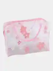 Розовый косметичка прозрачная